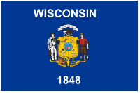 Флаг Штата Висконсин (США) 90х135 см