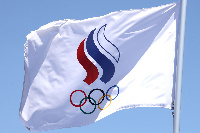 Флаг МОК Международный олимпийский комитет 90х135 см