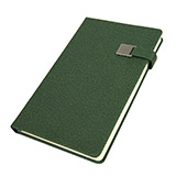 Ежедневник недатированный Linnie, А5, темно-зеленый, кремовый блок