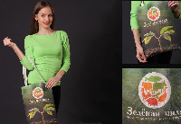 Сумка Эко из двунитки 30x40 см, однотонная