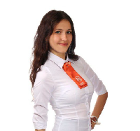 Галстук Нео женский с полной запечаткой