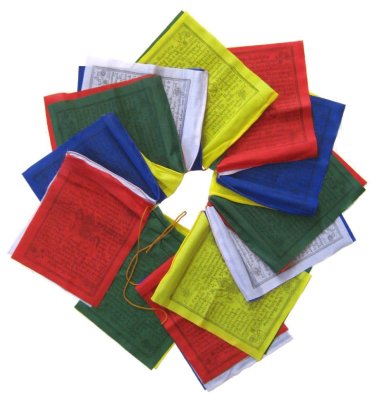 Флажки Лунгта, 15 шт. размер 20х24 см Флажки Лунгта, 15 шт. размер 20х24 см