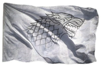 Флаг Старков Игра Престолов 100х150 см Флаг Старков Игра Престолов 100х150 см