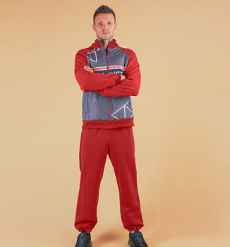 Спортивный костюм Кроссфит из футера унисекс, с частичной запечаткой